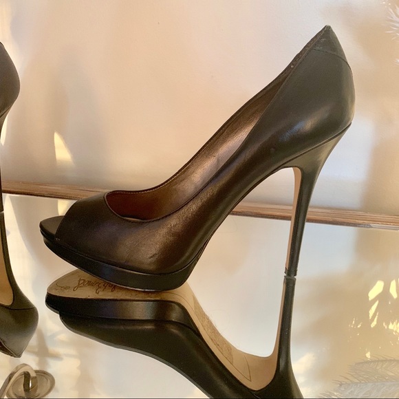 SAM EDELMAN PEEP TOE PUMPS - Picture 3 of 3